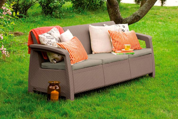 Комплект мебели Corfu Russia Love Seat Max (3х мест.диван), капучино