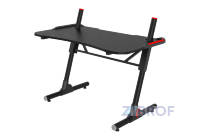 Стол геймерский компьютерный игровой для геймеров TopChairs Storm LED черный