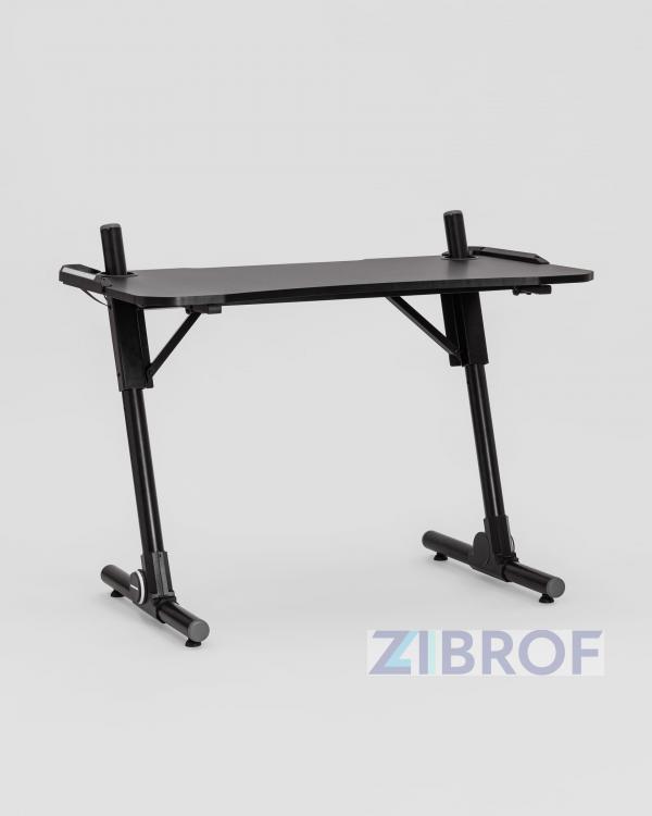 Стол геймерский компьютерный игровой для геймеров TopChairs Storm LED черный