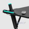 Стол геймерский компьютерный игровой для геймеров TopChairs Storm LED черный