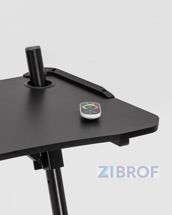 Стол геймерский компьютерный игровой для геймеров TopChairs Storm LED черный