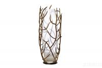 ART-8386-TT1 Ваза стеклянная "Magic forest" d23*66см