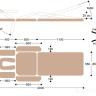 Массажный стол c электроприводом X103