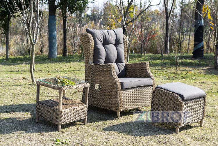 "Форио" столик кофейный из искусственного ротанга, цвет соломенный