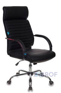 для руководителя офисное Бюрократ T-8010SL/BLACK черный обивка экокожа крестовина металл