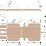 Массажный стол c электроприводом X103КP