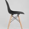 Стул Eames DSW черный пластиковый, сталь, натуральный массив бука, 4 шт.