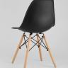 Стул Eames DSW черный пластиковый, сталь, натуральный массив бука, 4 шт.