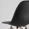 Стул Eames DSW черный пластиковый, сталь, натуральный массив бука, 4 шт.