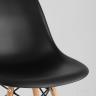 Стул Eames DSW черный пластиковый, сталь, натуральный массив бука, 4 шт.