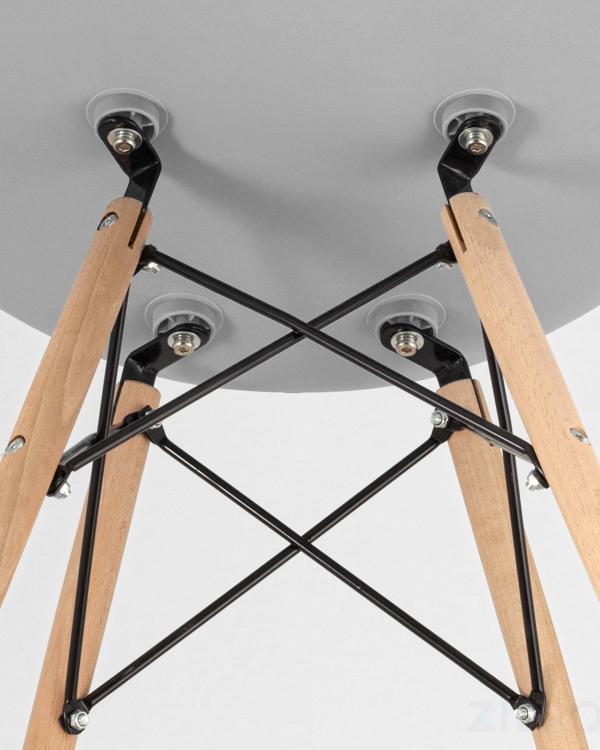Стул Eames DSW черный пластиковый, сталь, натуральный массив бука, 4 шт.