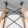 Стул Eames DSW черный пластиковый, сталь, натуральный массив бука, 4 шт.