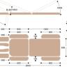 Массажный стол c двумя электроприводами X203KP
