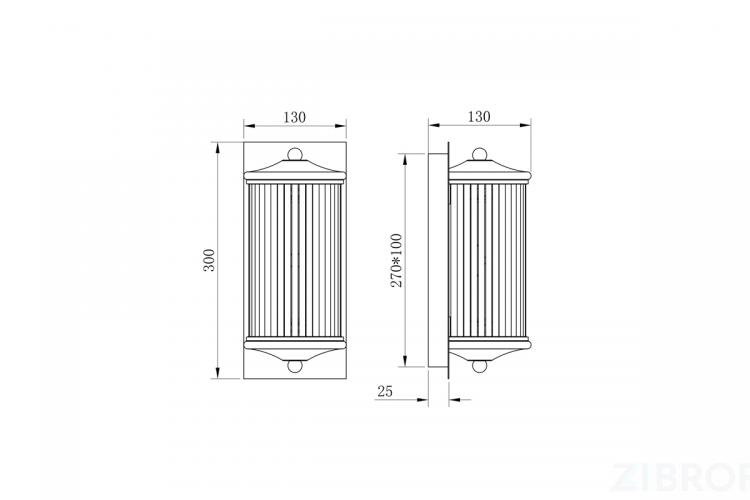 K2KG0603W-2 Бра d13*30см