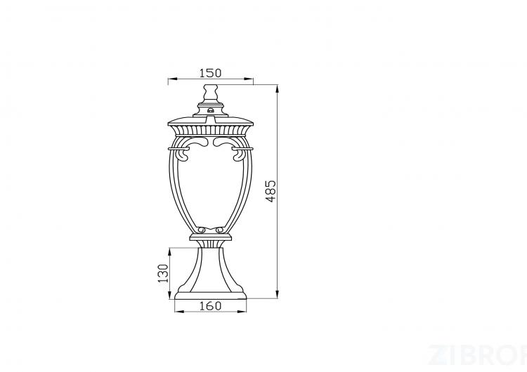 Ландшафтный светильник Outdoor O414FL-01BZ