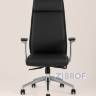 для руководителя TopChairs Armor офисное черное обивка экокожа крестовина металл