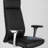 для руководителя TopChairs Armor офисное черное обивка экокожа крестовина металл