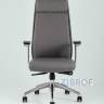 для руководителя TopChairs Armor офисное серое обивка экокожа крестовина металл
