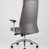 для руководителя TopChairs Armor офисное серое обивка экокожа крестовина металл