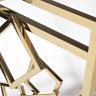 GY-CRT8164GOLD Стол-тележка сервировочн ст.прозр/золото 80*40*83