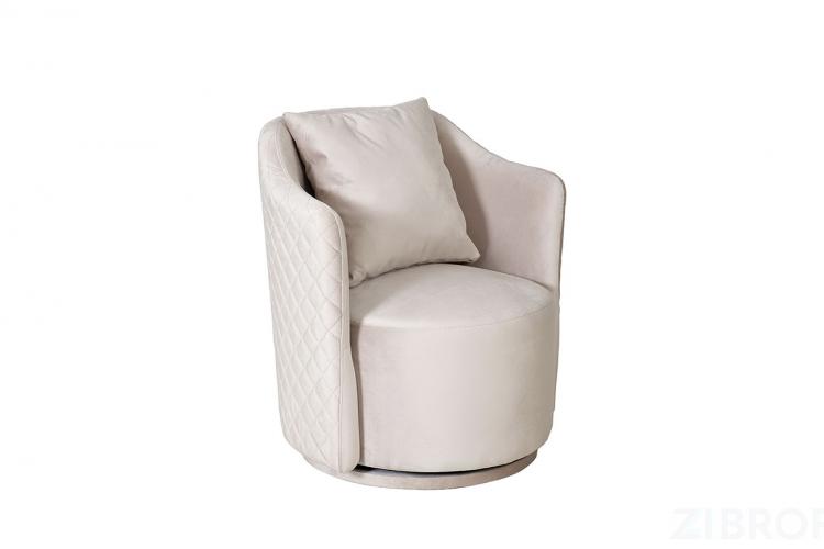 Кресло Verona Basic вращающееся велюр беж. Bel09 70*77*80см