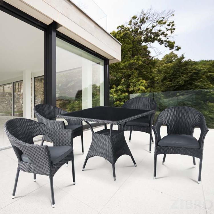 Комплект мебели из искусственного ротанга - Avanti Black
