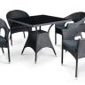 Комплект мебели из искусственного ротанга - Avanti Black