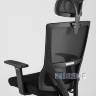 для руководителя TopChairs Local офисное черное обивка сетка ткань крестовина пластик