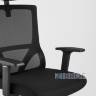 для руководителя TopChairs Local офисное черное обивка сетка ткань крестовина пластик