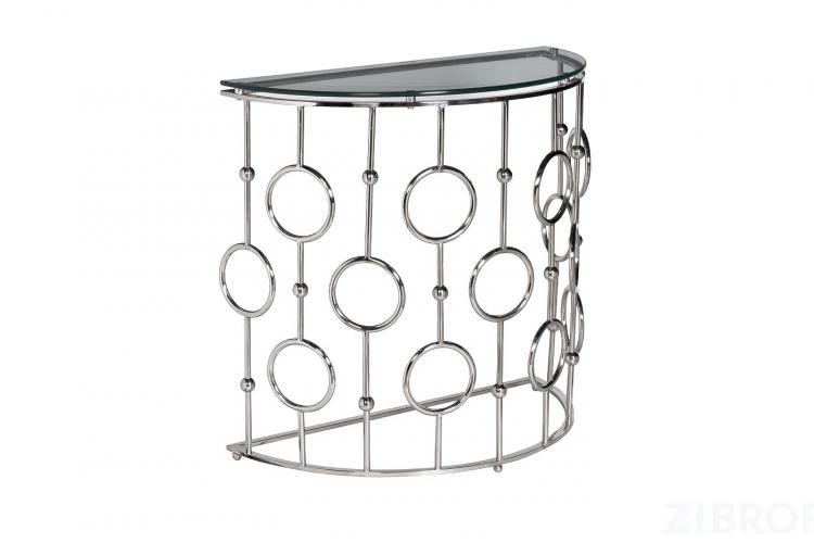 GY-CST8040 Консоль стекло прозр/хром 78*40*77см