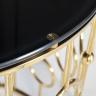 GY-CST8040GOLD Консоль стекло черн/золото 78*40*77см