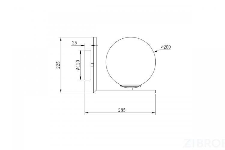 K2KW-825BR Бра 20*28*25см