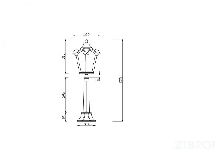Ландшафтный светильник Outdoor O413FL-01BZ1