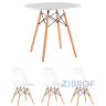 Eames D80, 3 стула Eames DSW белые