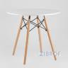 Eames D80, 3 стула Eames DSW белые
