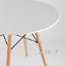 Eames D80, 3 стула Eames DSW белые