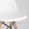 Eames D80, 3 стула Eames DSW белые