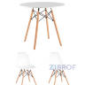 Eames D80, 2 стула Eames DSW белые