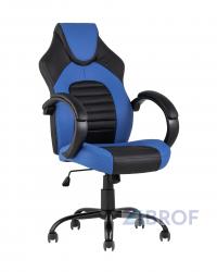 компьютерное TopChairs Racer Midi черно-синее геймерское
