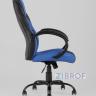 компьютерное TopChairs Racer Midi черно-синее геймерское