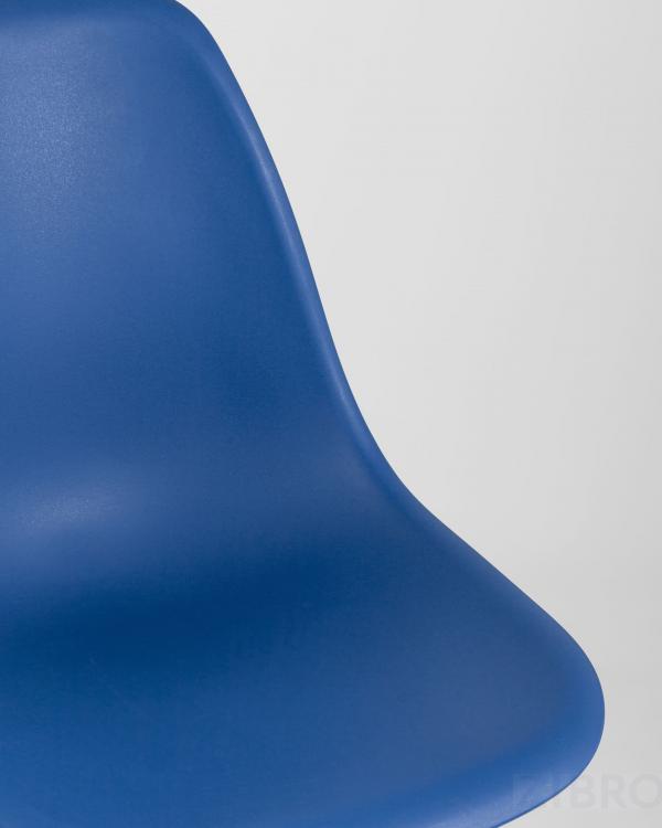 Стул Eames DSW синий пластиковый, сталь, натуральный массив бука, 4 шт.