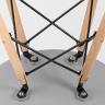 Стул Eames DSW синий пластиковый, сталь, натуральный массив бука, 4 шт.