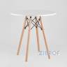 стол Eames D70, 3 стула Eames DSW белые