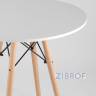 стол Eames D70, 3 стула Eames DSW белые