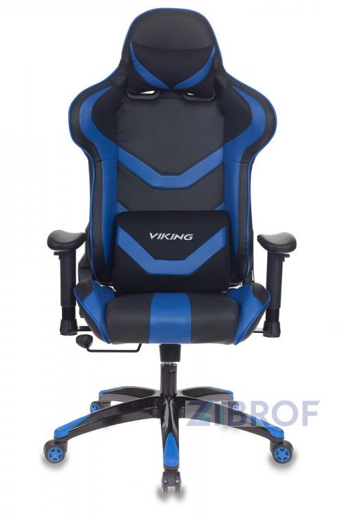 Игровое кресло Кресло игровое Бюрократ CH-772N/BL+BLUE две подушки черный/синий искусственная кожа (пластик чер