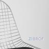 Eiffel из хромированного металла с черной подушкой из экокожи
