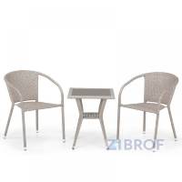 Комплект плетеной мебели T25C/Y137C-W85 Latte (2+1)