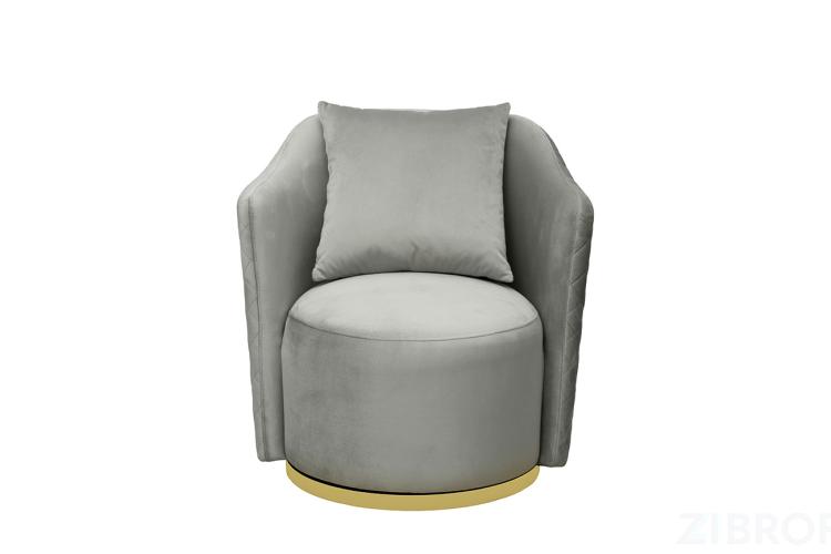 Кресло Verona вращающееся, велюр мятный Colt025-MINT/хром 70*77*80см