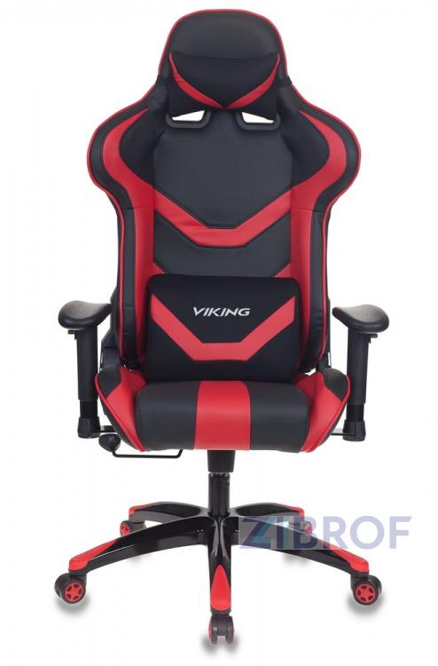 Игровое кресло Кресло игровое Бюрократ CH-772N/BL+RED две подушки черный/красный искусственная кожа (пластик че