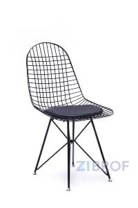 Eiffel из металла цвет черный с подушкой из черной экокожи